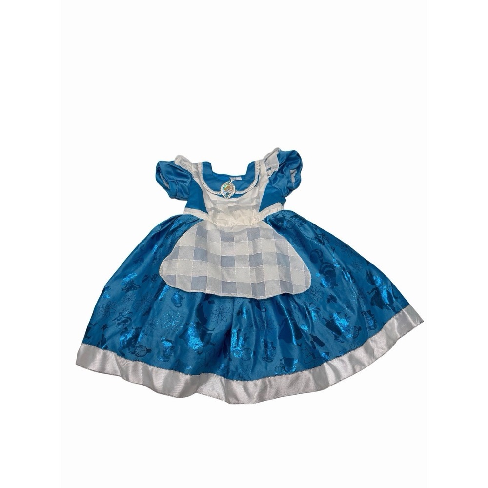 DISNEY STORE Authentic Alice In Wonderland costume Sz 5/6 DRESS Halloween Alice
